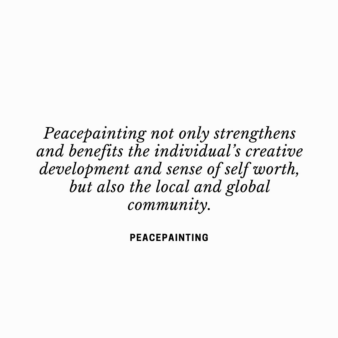 Peacepainting not only strengthens and benefits the individual&rsquo;s creative development and sense of self worth, but also the local and global community.
.
.
.
.
.
#peacepainting #workshop #exhibiton #art #equality #peacepaintingart #peacepaintin