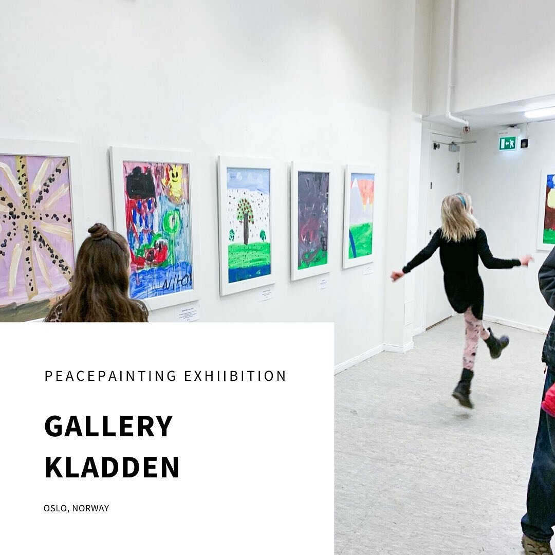 In cooperation with @stampenkulturhus, we created a Peacepainting Exhibition at Gallery Kladden, Oslo. The paintings were made by children at Boltel&oslash;kka School in Oslo.
.
.
.
.
.
#peacepainting #workshop #exhibiton #art #equality #peacepaintin