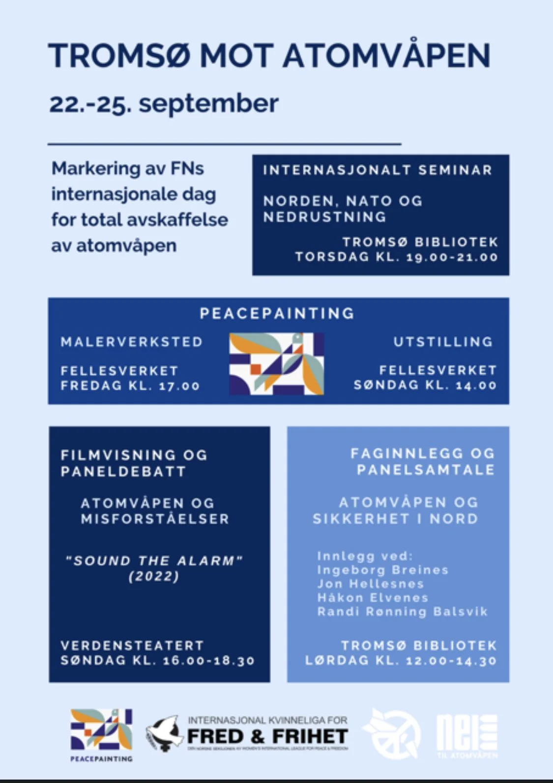 Tromsø against nuclear weapon United Nations day in September 2022