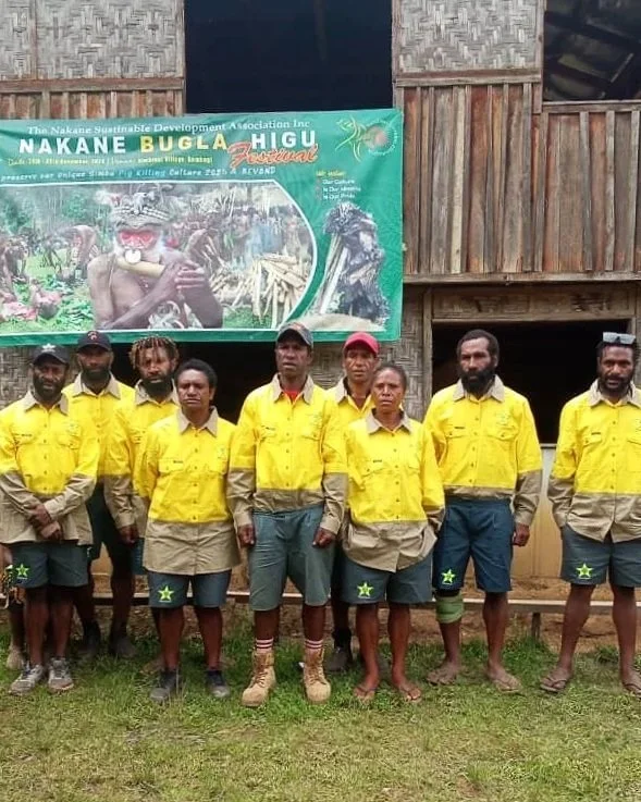 PNG Rangers dressed in uniform donated by PAWA