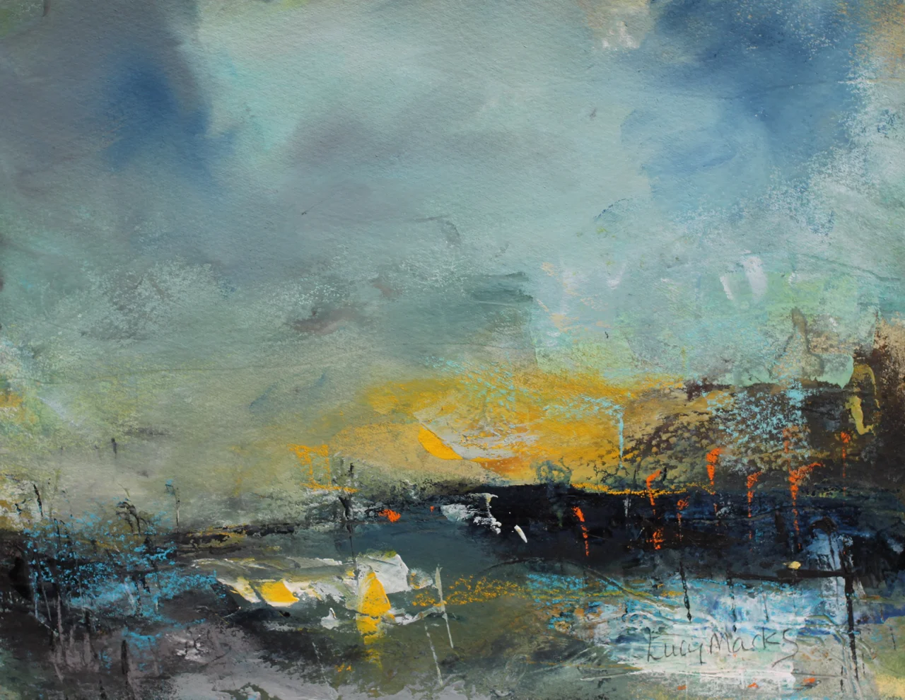 Lucy Marks, High Tide , selected for ING Discerning Eye 2017 by Simon Tait