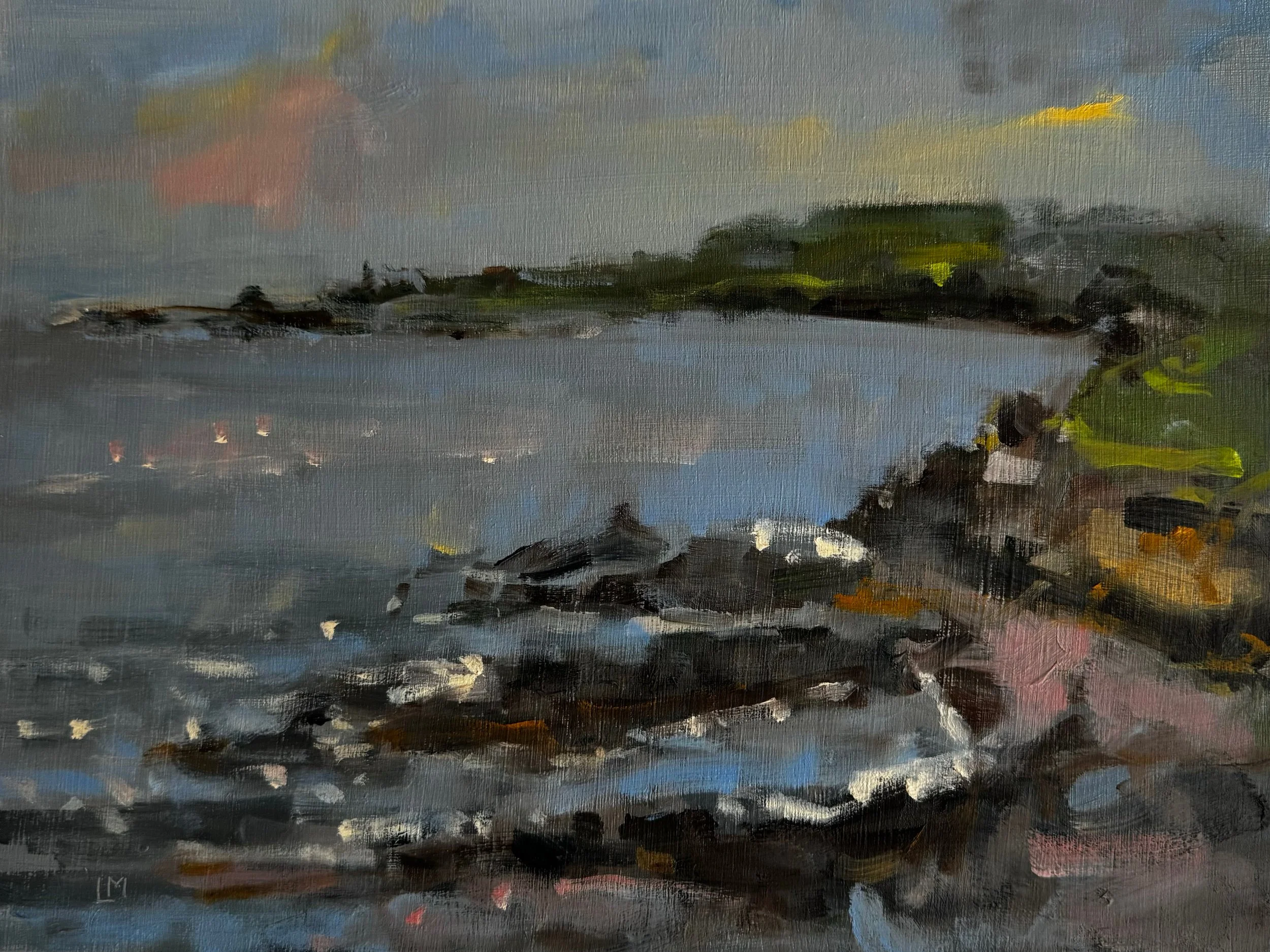 Mevagissey Cliffs at Dusk