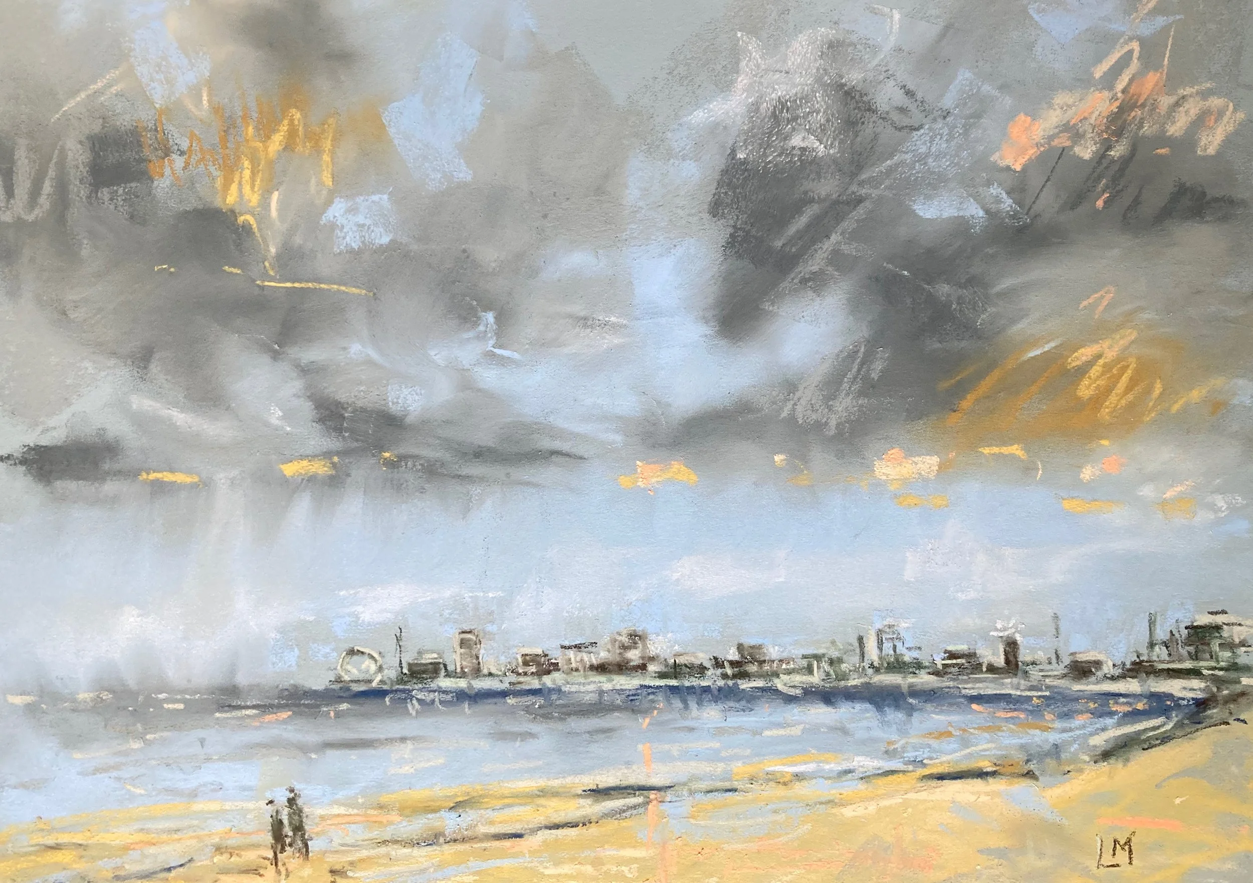 Beach Walk Pastel 25x35cm.jpeg