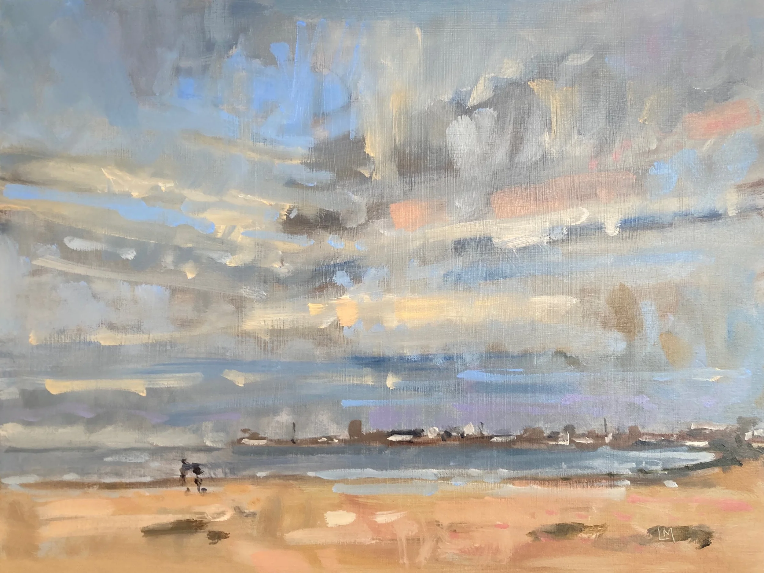 Along The Beach Oil 23x30cm.jpeg