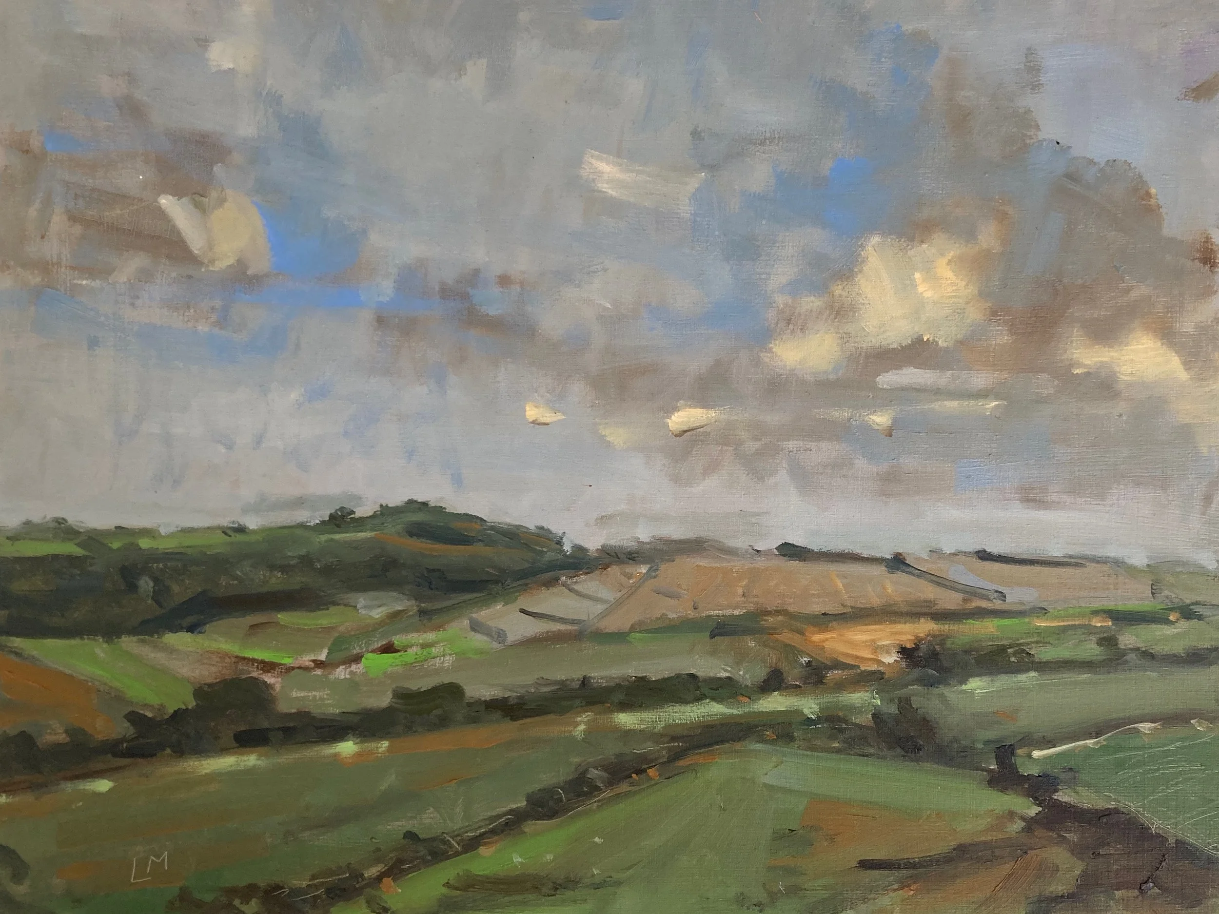 Towards Cissbury Oil 23x30cm.jpeg