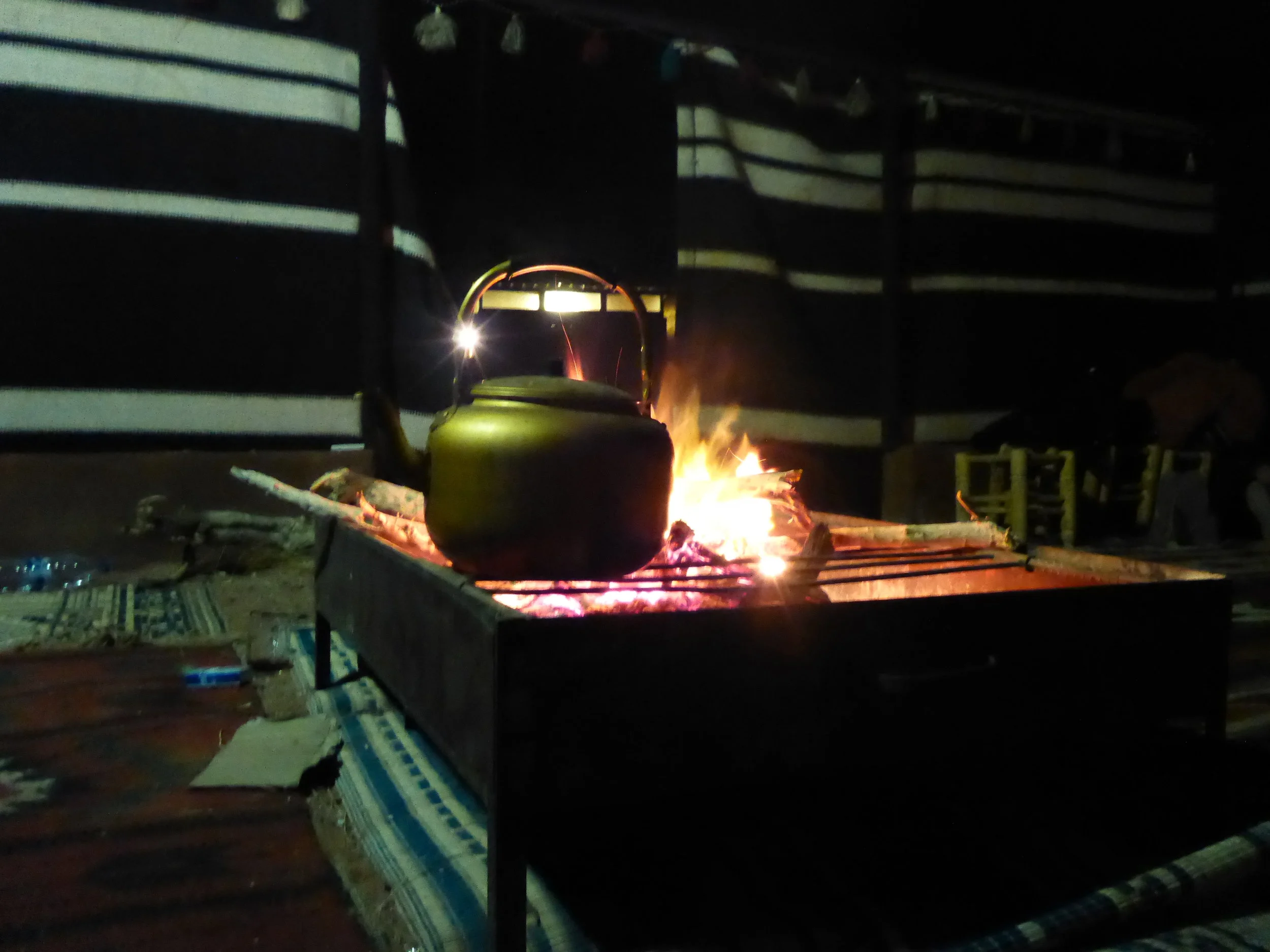 Tea is always around at Wadi Rum 