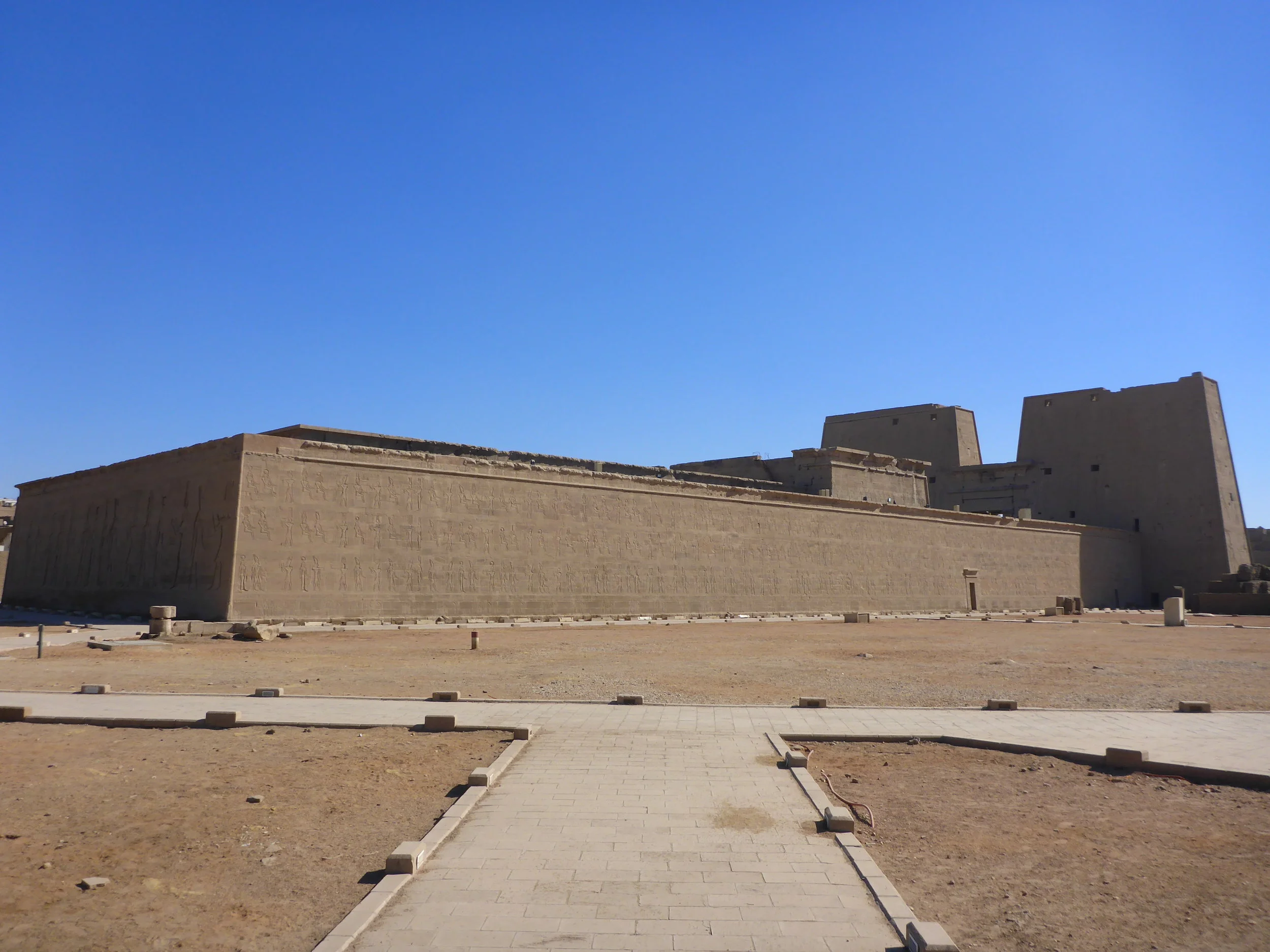 Edfu temple from the garden