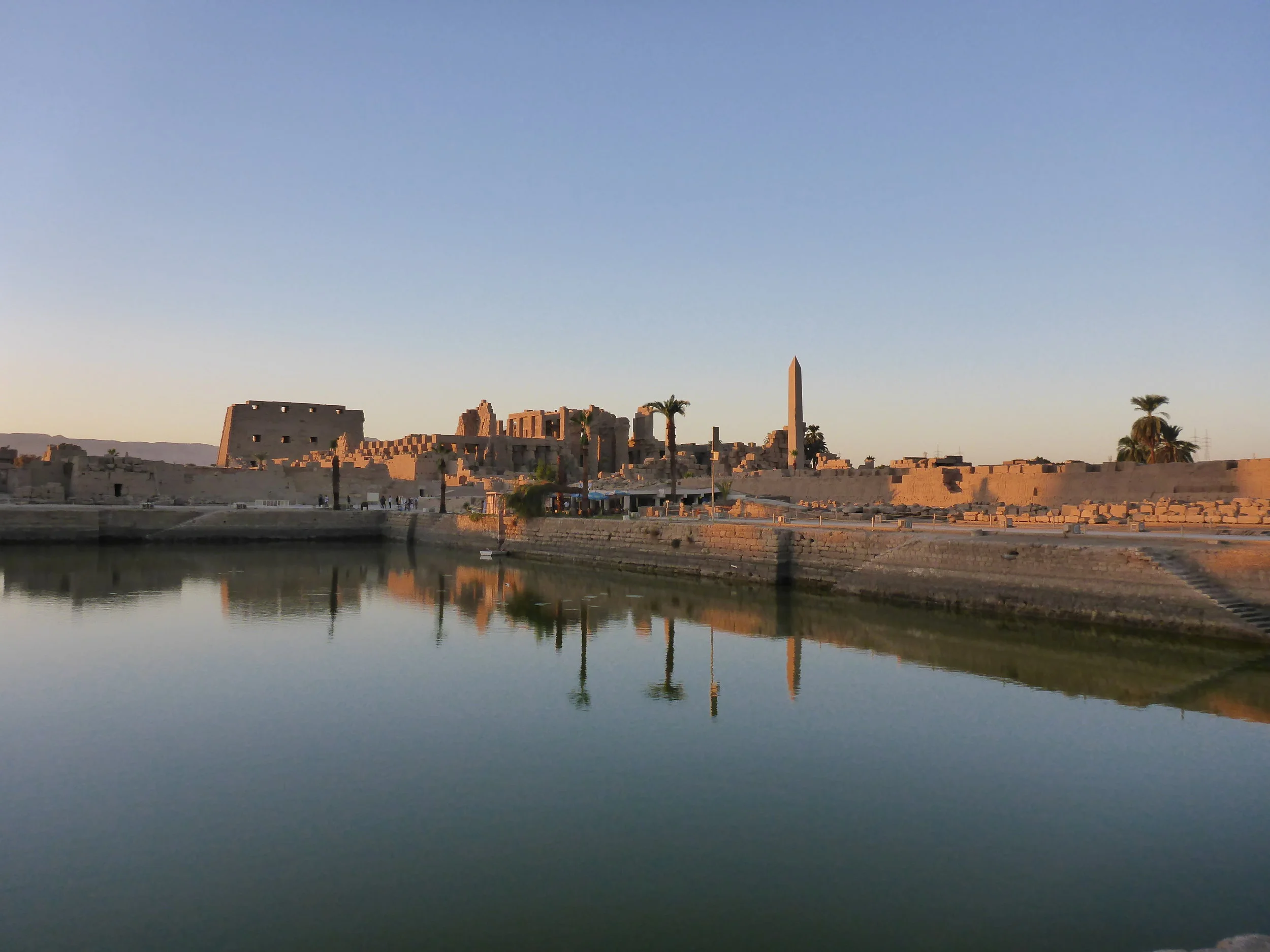 Sacred lake at Karnak temple