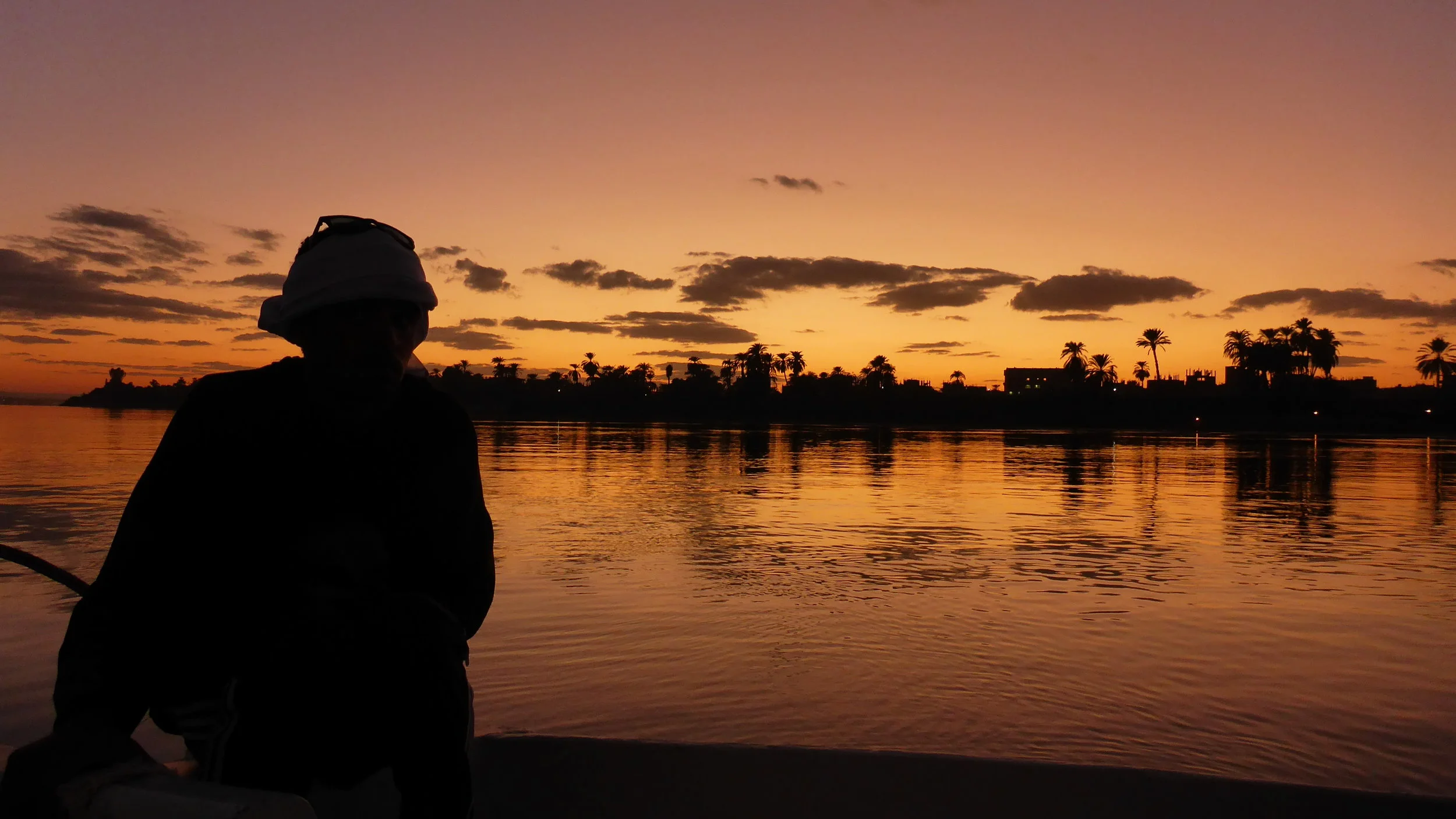 Sunset on the Nile at Luxor