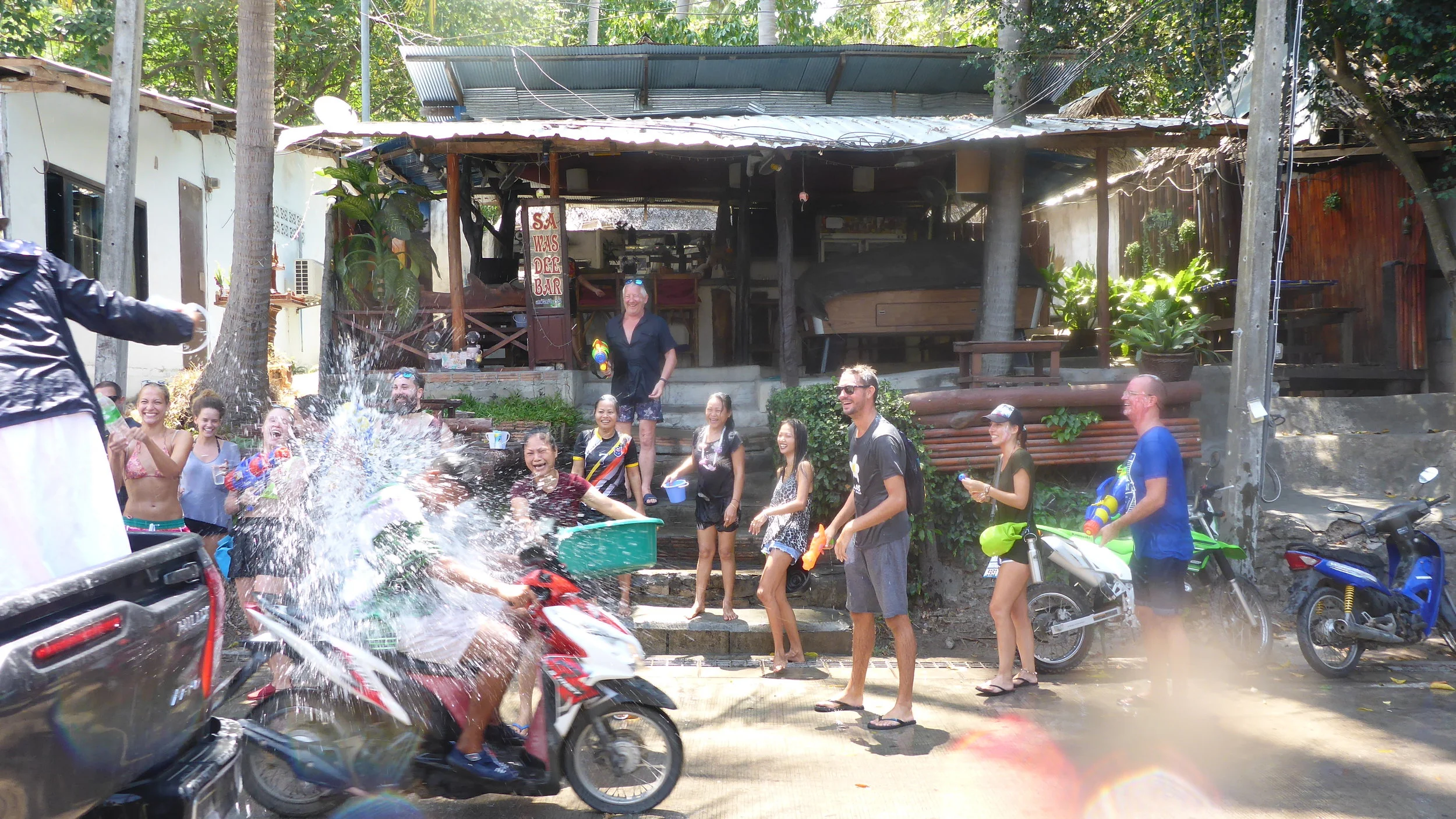 Songkran aka wet day. 