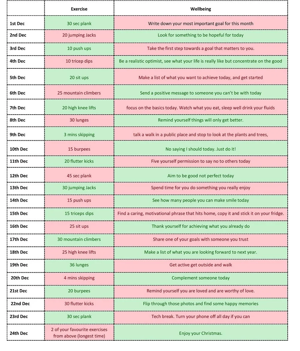 An Advent Calendar For You Fitness Together an-advent-calendar-for-you-fitness-together