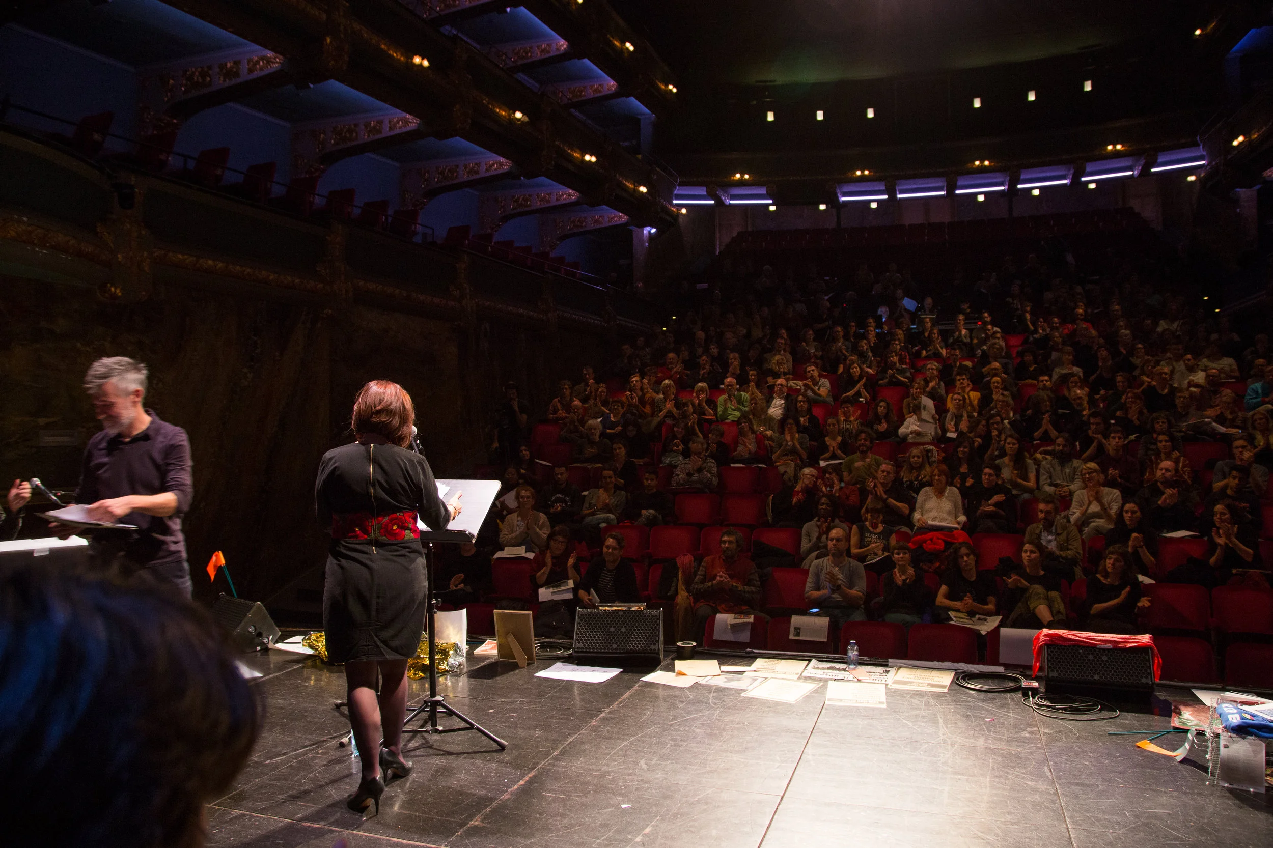 Addressing the Belgium public at the Closing Session of the Art of Organising Hope, New Narratives for Europe, Voourit, Ghent, 11/11/18.