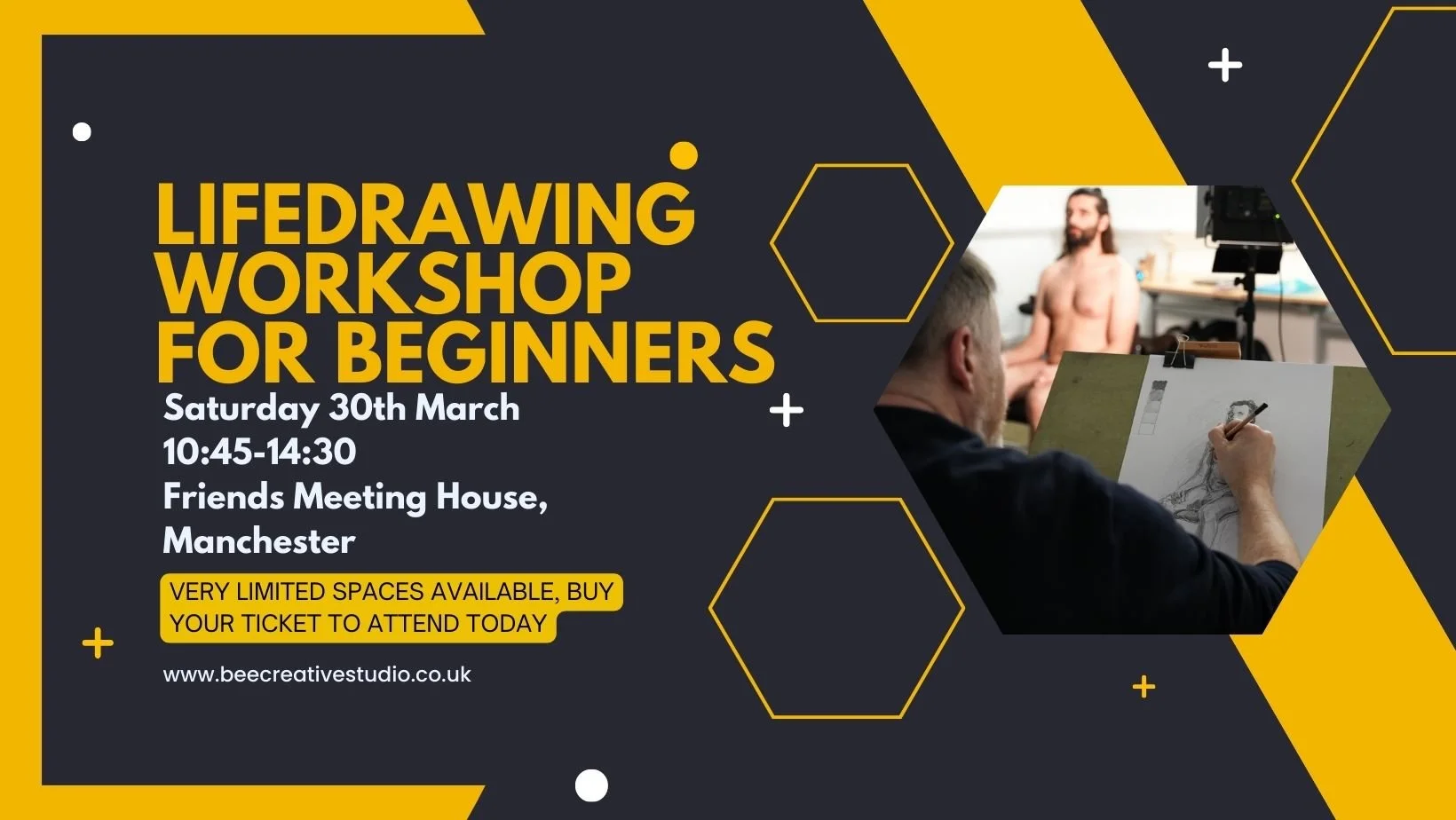 Learn Life Drawing for Beginners Compact Workshop - 30th March