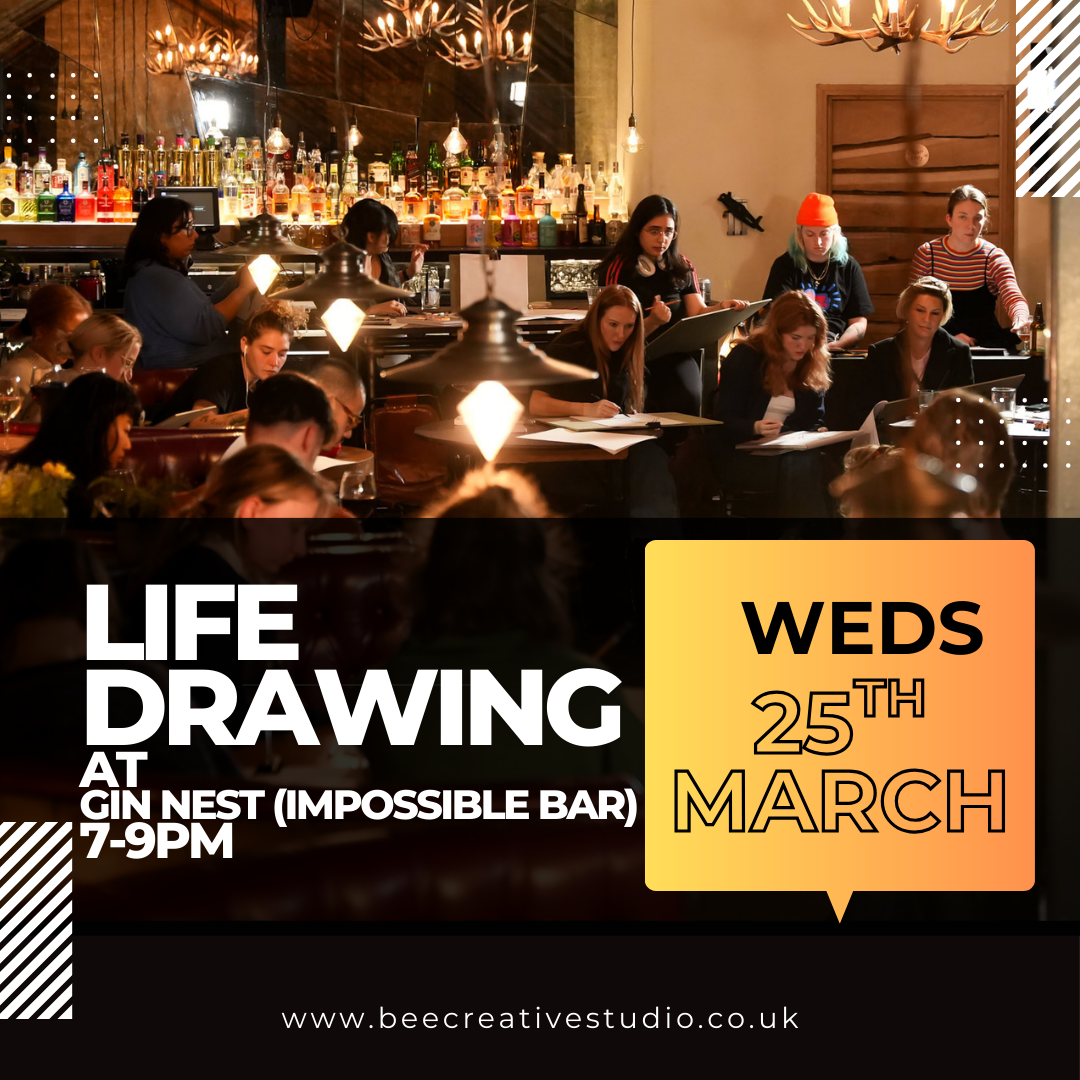 Monet &amp; the Figure Life Drawing Workshop at Impossible Bar (Gin Nest)