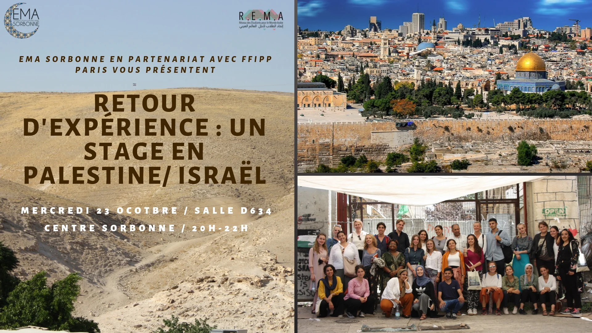 Retour d'expérience: un stage en Palestine / Israël