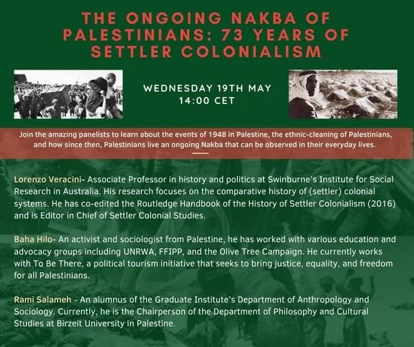 The Ongoing Nakba of Palestinians: 73 years of settler colonialism