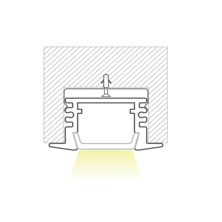 LED aluminium profile GFP-PRO-006 light display