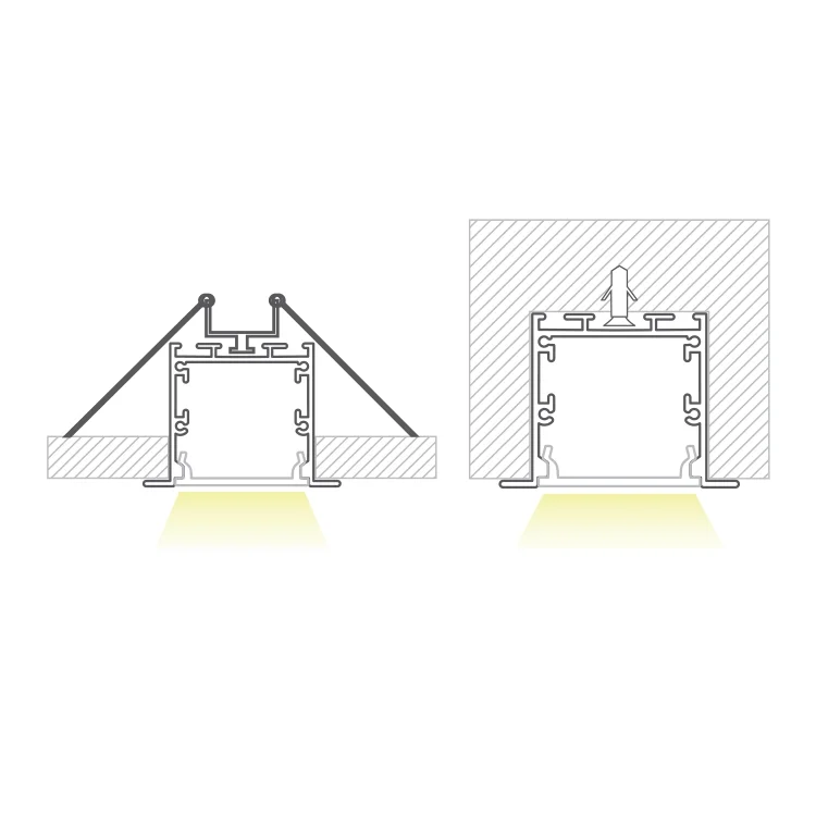 LED aluminium profile GFP-PRO-A035 light display