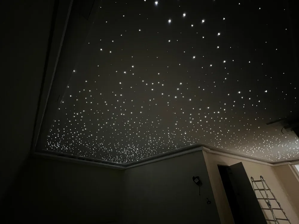 Fiber optic starry sky ceiling lighting example