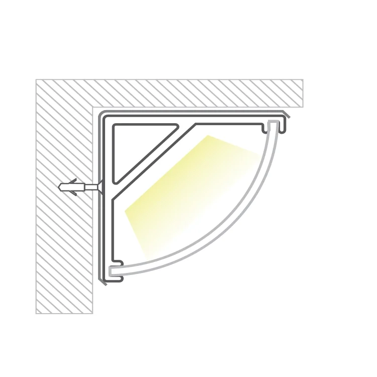 LED aluminium profile GFP-PRO-005 light display