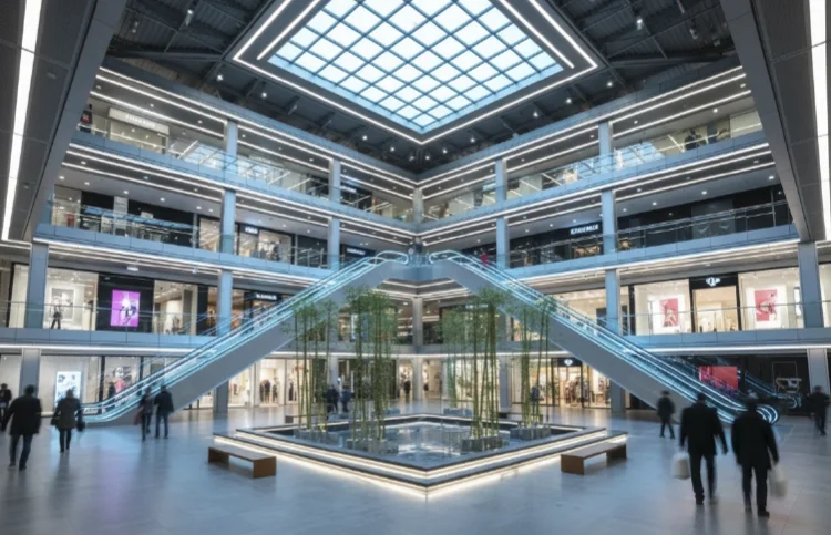 LED Linear Strip Lighting in shopping mall