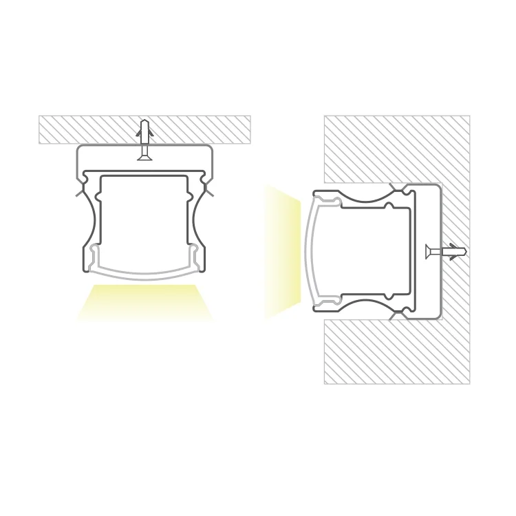 Aluminium profile GFP-PRO-004 light display