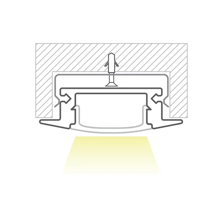 GFP lighting led aluminium profile pro 001 light display