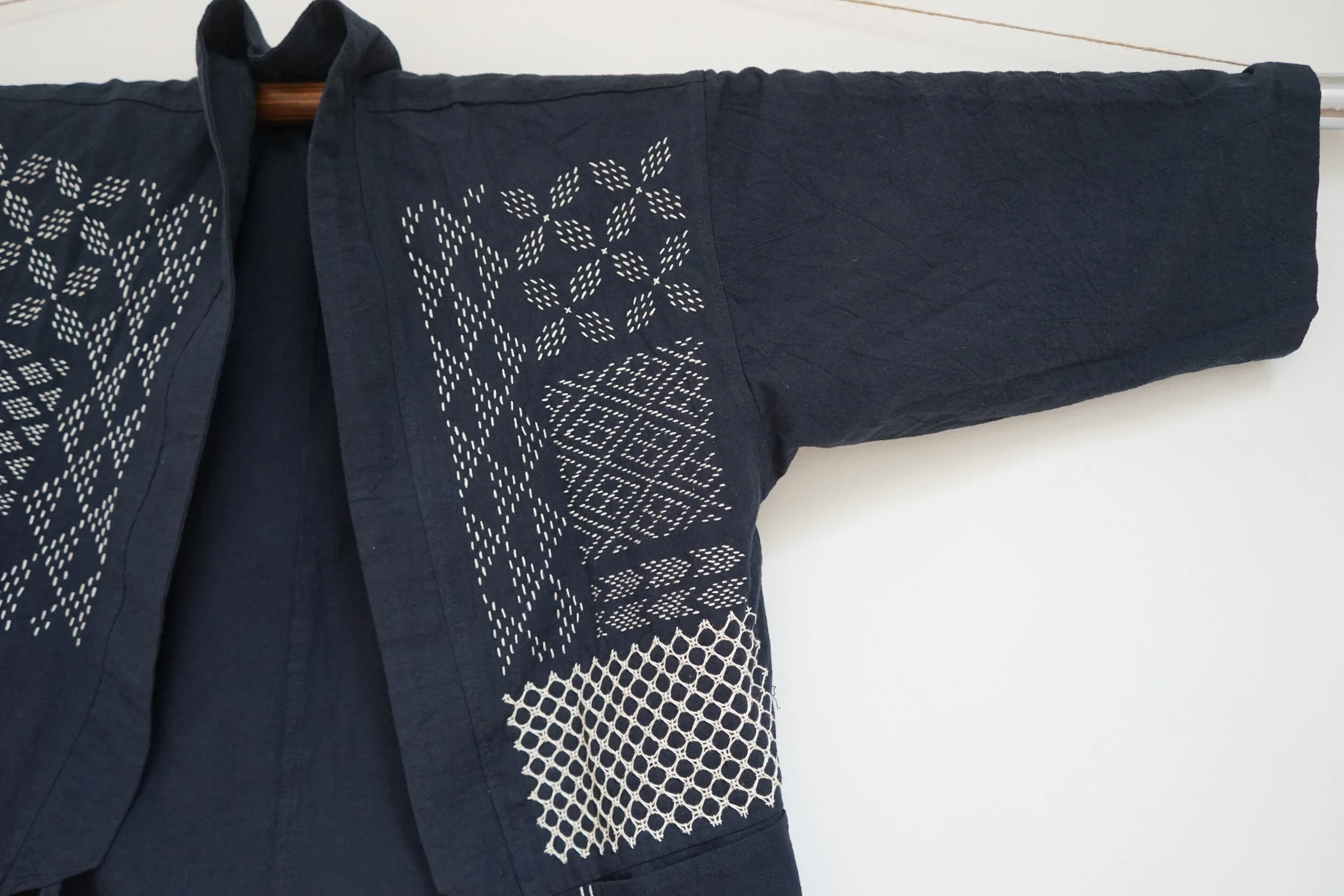 Sashiko Jacket workshop at Kindred House in Margate 