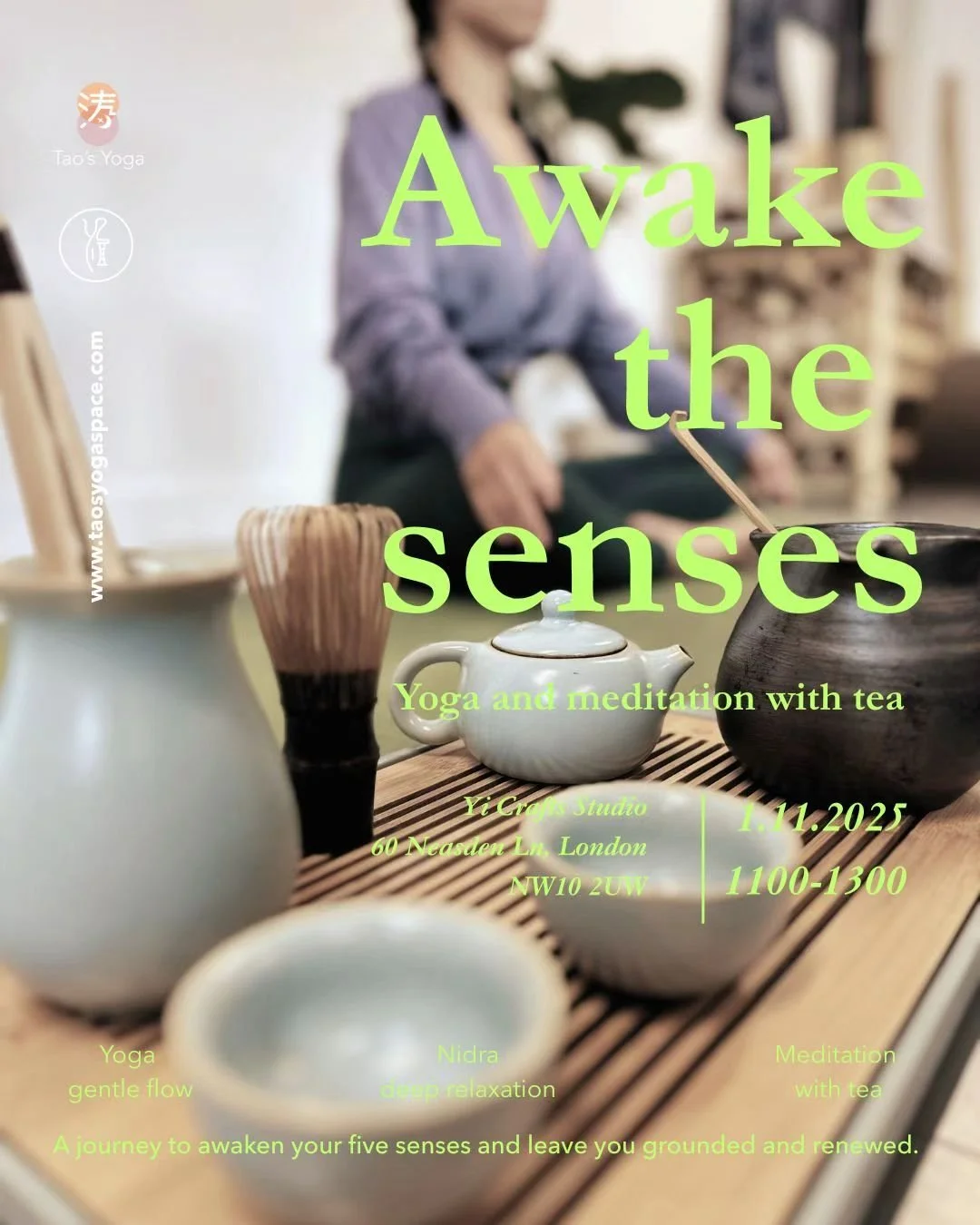 Awaken the senses: Yoga and meditation with tea