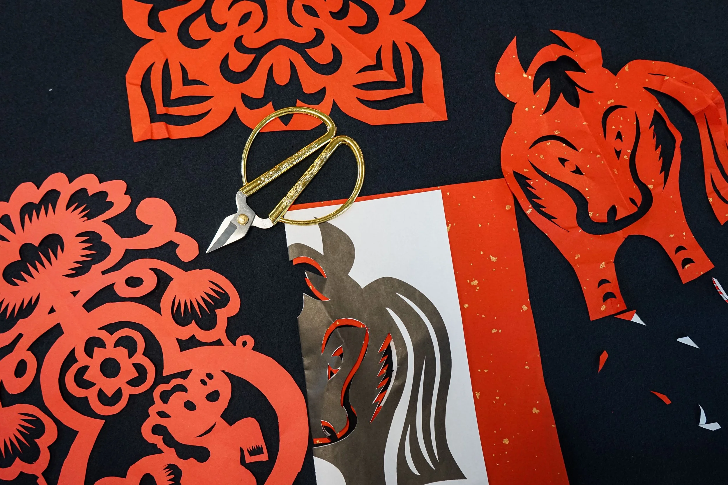2026 Chinese New Year paper cutting kit with Horse Special