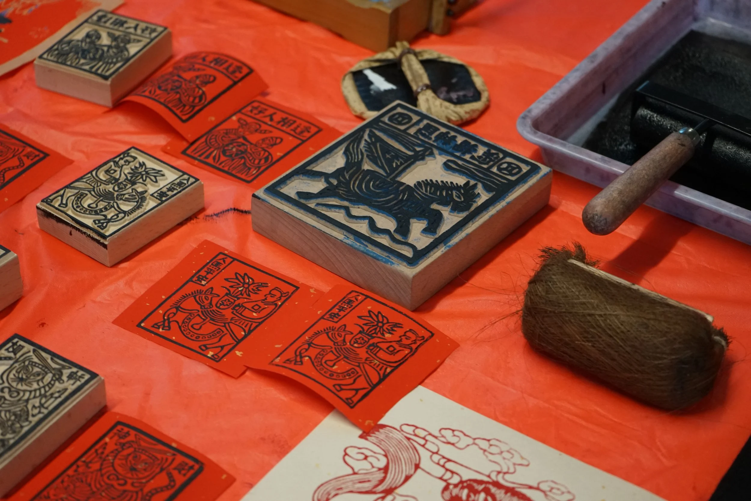 Woodblock printing & Calligraphy workshop - Year of Horse Special