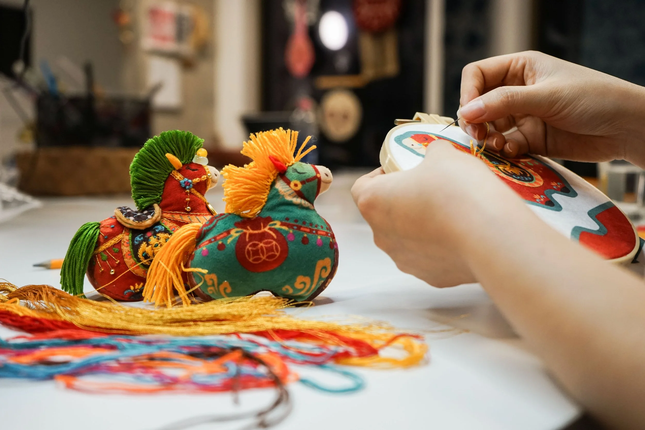 Year of the Horse embroidery workshop