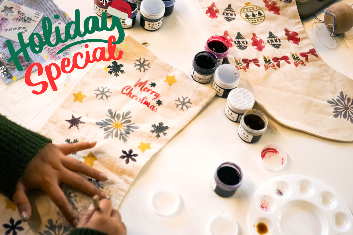 Christmas Stocking Decorating with Natural Dyes
