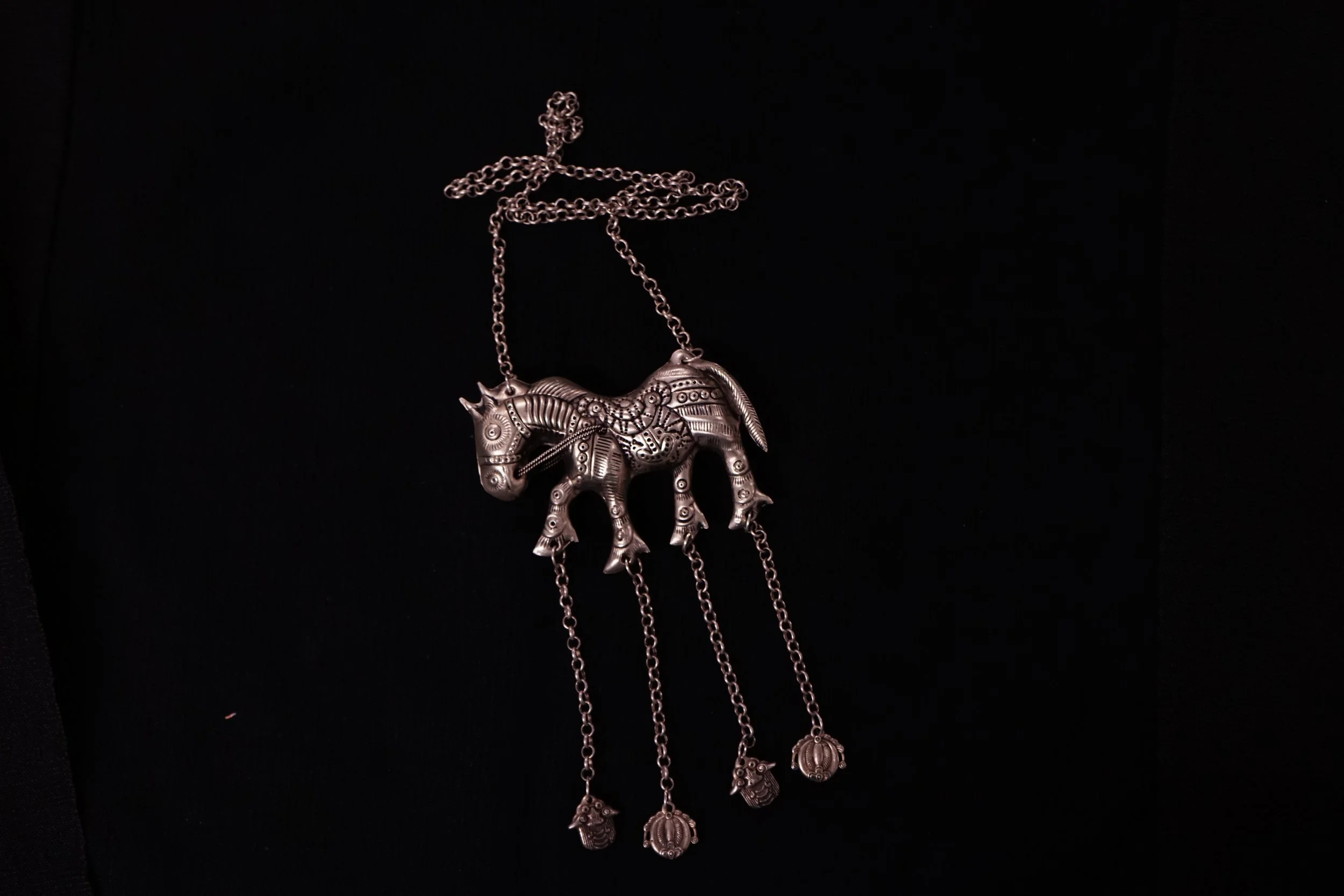 Miao sliver plated copper necklace - Tea Horse Road
