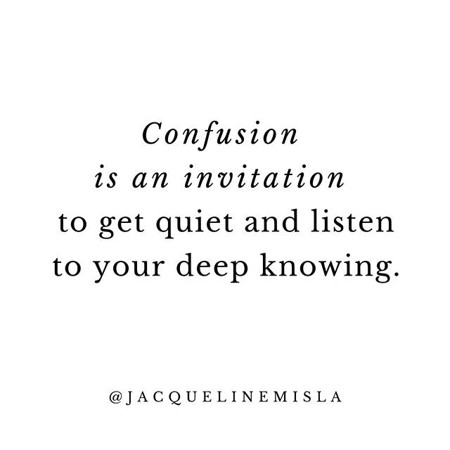 &quot;I don't know what to do.&quot; ⠀⠀⠀⠀⠀⠀⠀⠀⠀
⠀⠀⠀⠀⠀⠀⠀⠀⠀
When we are confused, it is likely because there is a conflict between what we want and what we know is true or right. Confusion lies in the space between our ego and our deep knowing. ⠀⠀⠀⠀⠀⠀⠀⠀