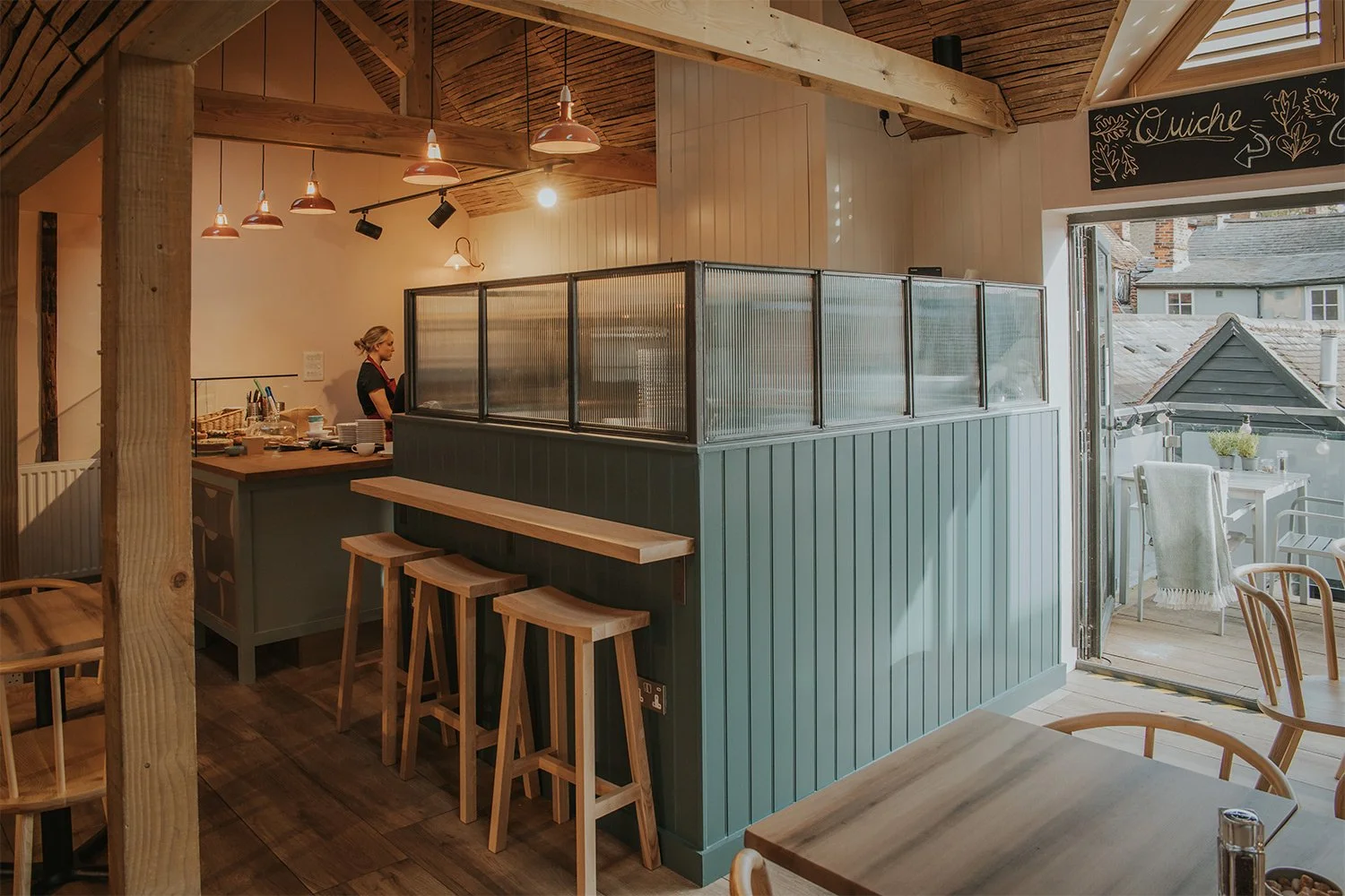 Angela Reed Café Saffron Walden, UK — Coolicon Lighting Ltd.