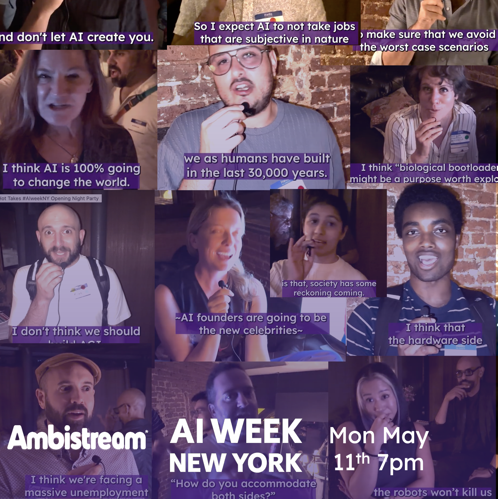 May 11th 2026: AI Week NY Bohemian AI Salon