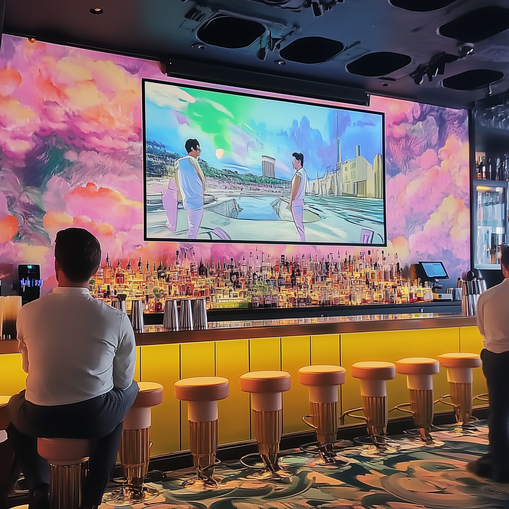Bar & Restaurant Ambiance
Curate the perfect atmosphere with layered soundscapes and visuals. Establishments can mix jazz with subtle nature sounds, toggle between day and evening moods, or let patrons customize their sensory experience.