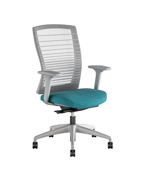 Quick Overview The user friendly Natick with uncompromised comfort offers clean lines, outstanding fit and finish all resulting in a sophisticated and understated task chair at an outstanding price point. Seat height, seat depth, adjustable lumbar support and 3D arm adjustability along with multiple position back lock allow the user to fine-tune Natick for their size and shape, tasks at hand and preferences. Natick is equipped with an automatic weight activated synchro tilt mechanism. The back is available in a striped mesh or fully upholstered. The chair can be specified with a black or gray frame, base and arms as well as a variety of upholstery options.