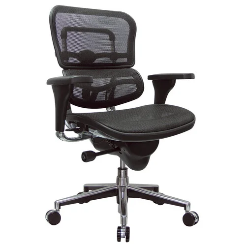 Quick Overview Aesthetics, form and function are merged seamlessly in a single design, and allows the Ergo chairs to be minutely adjusted to achieve unrivaled ergonomic fine tuning. A synchro-tilt mechanism with infinite lock, sliding seat, pneumatic height adjustment, and headrest are options on all Ergo models.