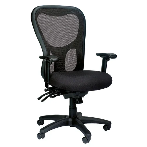 Quick Overview The Apollo is a perennial favorite, combining value, comfort, adjustability and quality, and featuring a breathable, color-coordinated mesh back that matches the comfortably contoured and padded waterfall seat.