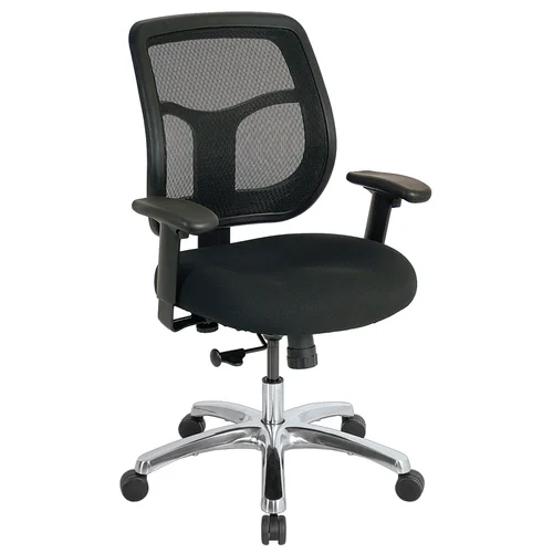 Quick Overview The Apollo is a perennial favorite, combining value, comfort, adjustability and quality, and featuring a breathable, color-coordinated mesh back that matches the comfortably contoured and padded waterfall seat.