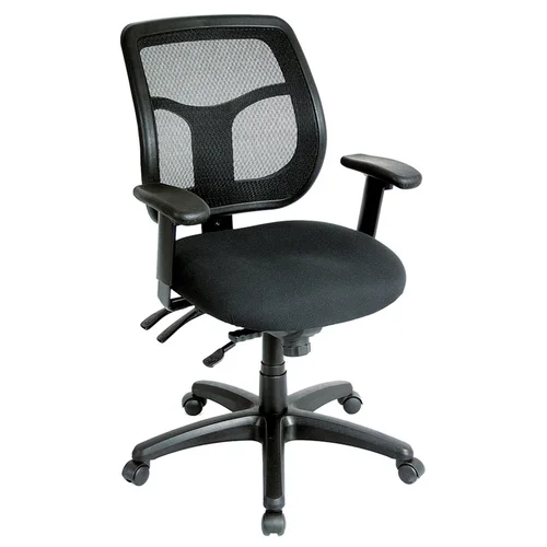 Quick Overview The Apollo is a perennial favorite, combining value, comfort, adjustability and quality, and featuring a breathable, color-coordinated mesh back that matches the comfortably contoured and padded waterfall seat.