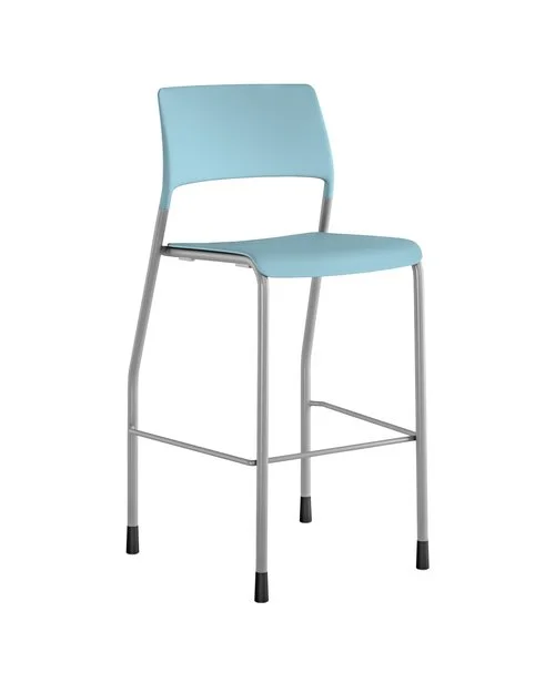 Quick Overview The Pierce multi-purpose side chair offers versatility in training, meeting, waiting rooms, cafeteria and offices. Pierce is available as a chair as well as a 28.5” (seat height) stool. The Pierce offers clean lines, outstanding fit and finish all resulting in a sophisticated and utilitarian multi-purpose chair and stool at an outstanding price point. The Pierce chair is available with casters or glides while the stool is only offered on glides. The chair stacks up to eight on the floor.