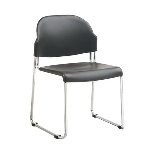 Quick Overview Stack It- This OFD Sled Base Stack Chair has a multi-functional design that will go in your office, reception area or classroom. Contoured back and chrome plated steel frame are just some of the great features of this chair.