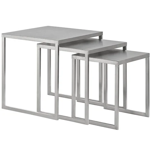 Modway Rail Stainless Steel Nesting Table 341.00