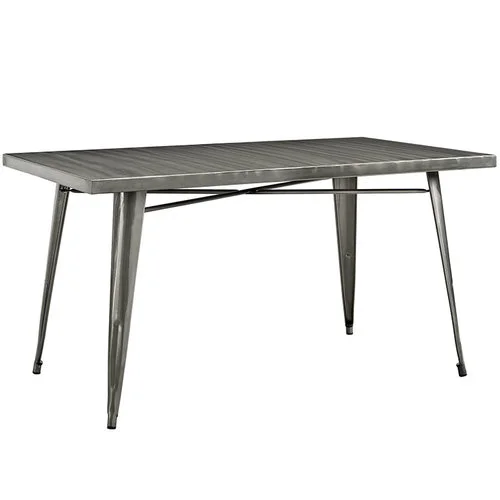 Modway Alacrity Rectangle Metal Dining Table 250.00