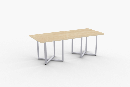 Quick Overview STRUCTURE-Cube table features 14 gauge rectangular steel base. It is offered in rectangular, round and square shapes and is ideal for conference or cafeteria applications. SpecialT table tops are nominal 1-1/4" thick. Core is 1-1/8" thick 45# M3 industrial strength density particle board. The top surface is laminated with High Pressure Laminate (HPL) and the bottom is covered with a balance backer. Standard edge is 3mm PVC.
