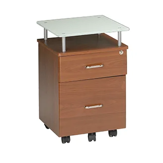 Mayline Eastwinds Vision Glass Top Pedestal 311.00