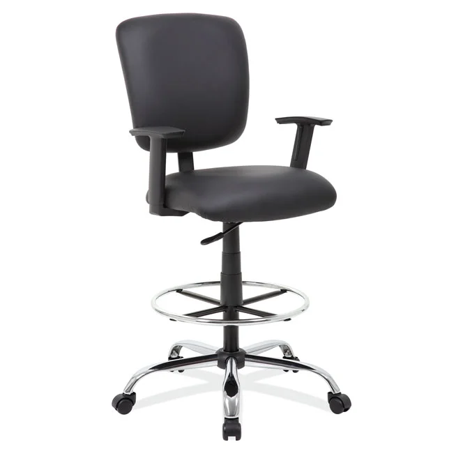COE Task Stool with Footring and Chrome Base